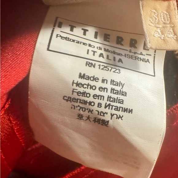 Red silk Galliano dress - Picture 7 of 7